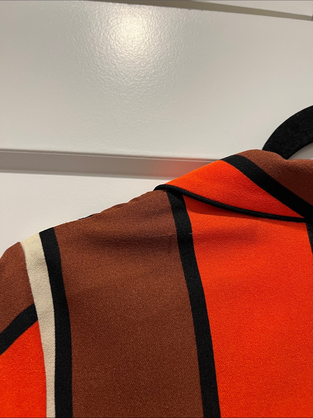 Scotch & Soda Orange Striped Pajama Blazer Jacket - Picture 6 of 6